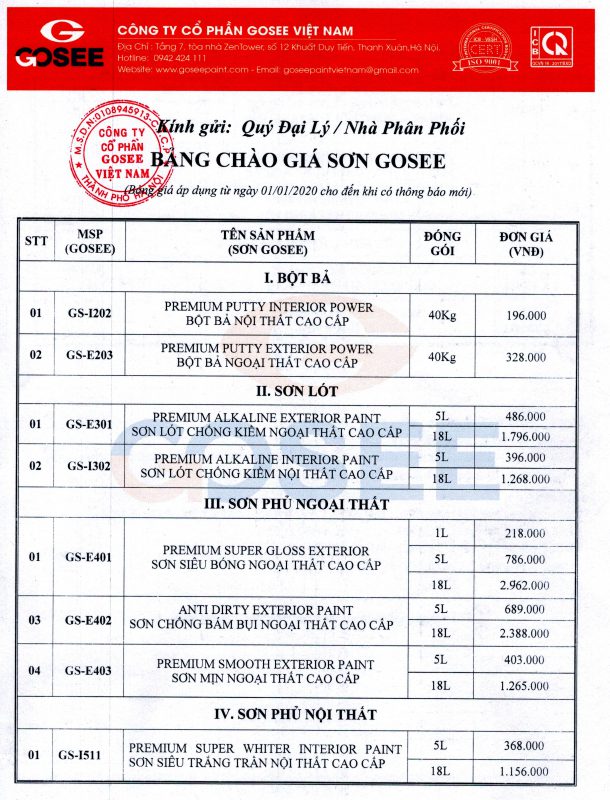 CÔNG TY CỔ PHẦN GOSEE VIỆT NAM